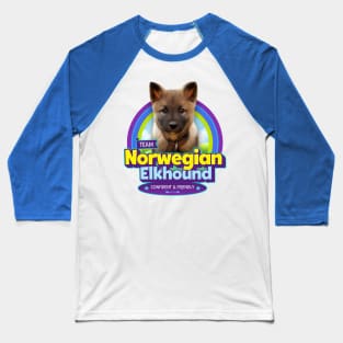 Norwegian Elkhound Baseball T-Shirt